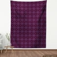 thumbnail image 4 of Ambesonne Purple Stripe Fabric by the Yard Upholstery, Swirly Motifs Print, 5 Yards, Dark Fuchsia Lavender, 4 of 5