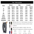 thumbnail image 3 of Men Breathable Athletic Cargo Jogger Pants Drawstring Elastic Waist Loose Fit Sweatpants Multi Cargo Pockets Casual Outdoor Walking Trousers XL, 3 of 8