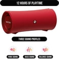 thumbnail image 5 of Raycon The Fitness 57-Watt Dual-Driver Portable Bluetooth Rechargeable Speaker, Flare Red, 5 of 9