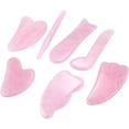 thumbnail image 3 of 10PCS Rose Quartz Natural Jade Guasha Scraper Facial Massager Gua Sha Skin Scraping Tool,C-Style, 3 of 5