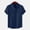 Navy, variant on WIZUTIZ Mens Cotton Linen Shirt Button Down Short Sleeve Lapel Breathable Blouses Summer Work Dress Tops with 2 Pockets