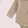 thumbnail image 4 of TOWED22 My First Christmas Baby Boy Outfit Stripe Long Sleeve Romper Long Pants with Hat 3Pcs Xmas Clothes Set,Brown,12-18 M, 4 of 8