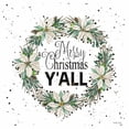 thumbnail image 2 of Jacobs, Cindy 12x12 White Modern Wood Framed Museum Art Print Titled - Merry Christmas Yall Wreath, 2 of 4