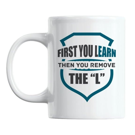 Quotes About Learning & Earning Money White Ceramic Coffee & Tea Mug (11oz)
