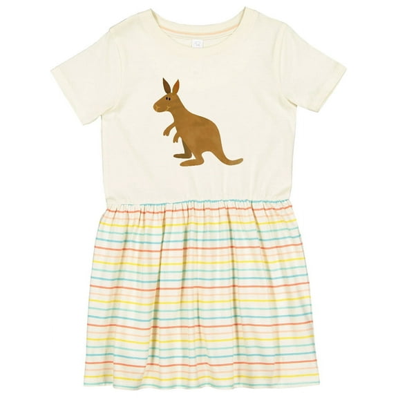 Inktastic Kangaroo Cute Girls Toddler Dress