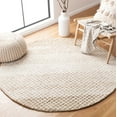 thumbnail image 2 of SAFAVIEH Micro-Loop Arnold Diamond Area Rug, Beige/Ivory, 5' x 5' Round, 2 of 8