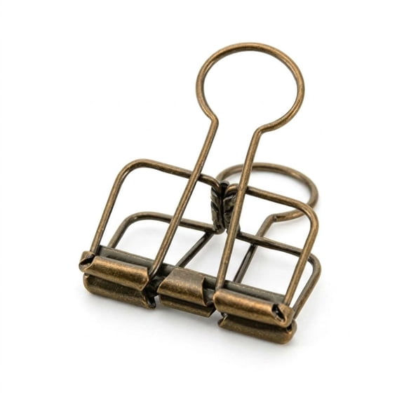 6 PCS Hollow Out Paper Binder Clip Invoice Bill Clip Office Supplies.