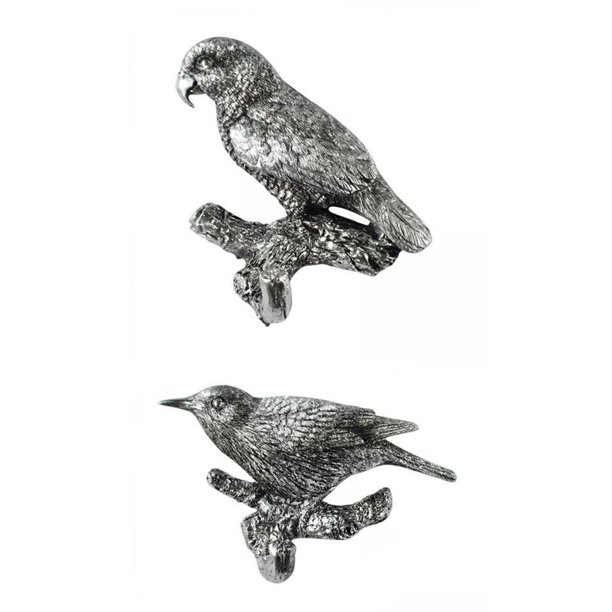 Pájaros En Una Rama Colgador Almacenamiento Bufanda Resina Gancho Para Abrigos De Pared Para Puertas Ventanas Estilo .3x4x6.7cm+Pájaros En Una Rama Colgador Almacenamiento Bufanda EstiloK Baoblaze none