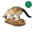 thumbnail image 2 of FurHaven Pet Cat Scratcher | Archway Corrugated Cat Scratcher Busy Box with Catnip, Tan Woodgrain, 2 of 10