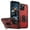 Red, variant on For iPhone 16 Pro Max 15ProMax 15 Plus 14ProMax 14 Plus 13ProMax 13 Pro 12ProMax 12 Pro 11 XR Phone Case Shockproof Holder Protector Heavy Hard Phone Cover For iPhone