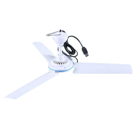 

XISAOK 3 Speed USB Travel Fan Portables Outdoor Home DC5V USB Camp Fan USB Ceiling Fan