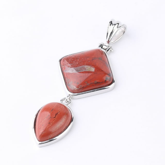 Pendentifs Géométriques en Forme de Goutte d'Eau Quartz pour Colliers Femmes Hommes