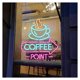 thumbnail image 1 of Letrero De Neón Coffee Point, Ideal Para Decorar Ventanas, Paredes Y Cafeterías, Con Luz Regulable 37cmx40cm, 1 of 2