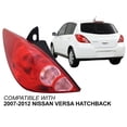 thumbnail image 2 of APA Replacement Rear Lamp Tail Light for 2007 2008 2009 2010 2011 2012 Versa Hatchback with Bulbs Included Driver Left Side 26555EM30A NI2800181C with CAPA Certified, 2 of 9