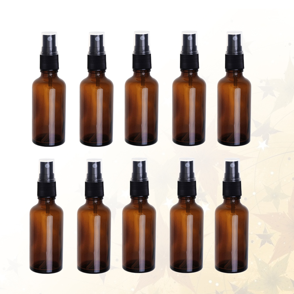 Worgeous  20 Pcs Spray Bottle Atomizer Container Sprayer Travel Brown