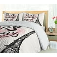 thumbnail image 5 of Ambesonne Eiffel Tower Duvet Cover Sets, Europe Dream Tour, 2-King, Cream Pink Black, 5 of 7