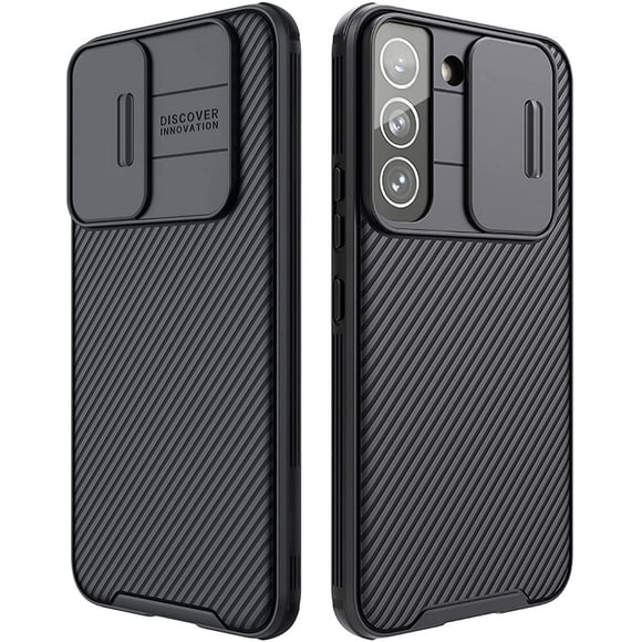 imluckies for Samsung Galaxy S22 Plus Case with Slide Camera Cover, Full-Body Protective Phone case, Hard PC Back &