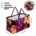 thumbnail image 2 of Grape Large Oxford Cloth Grocery Baskets: Foldable Toy Basket, Storage Bag, Easter Basket, 2 of 7