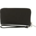 thumbnail image 3 of Michael Kors Smartphone Ladies Large Black Leather Wristlet 32F6SM9E3L001, 3 of 3