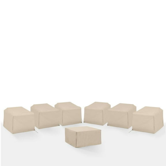 Crosley Furniture 7Pc Outdoor Sectional Furniture Cover Set