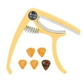 thumbnail image 4 of Electric Guitar Capo, Wide Application Quick Release Guitar Capo Set Portable Easy To Use  For Banjo For Mandolin Yellow, 4 of 8