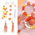 thumbnail image 1 of Silicone Bead Tassel Set Keyring with Lemon Key Chain 15mm Silicone Bead for Decoration, 1 of 8