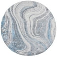 thumbnail image 2 of SAFAVIEH Amelia Jerrod Abstract Area Rug, Gray/Blue, 6'7" x 6'7" Round, 2 of 11