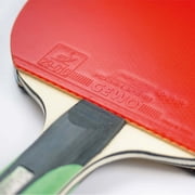 GEWO CS Energy Power Pre-Assembled Table Tennis Racket, ITTF Approved Ping Pong Paddle, 5-Ply Wood Blade, 1.8 mm Sponge, Flared Handle