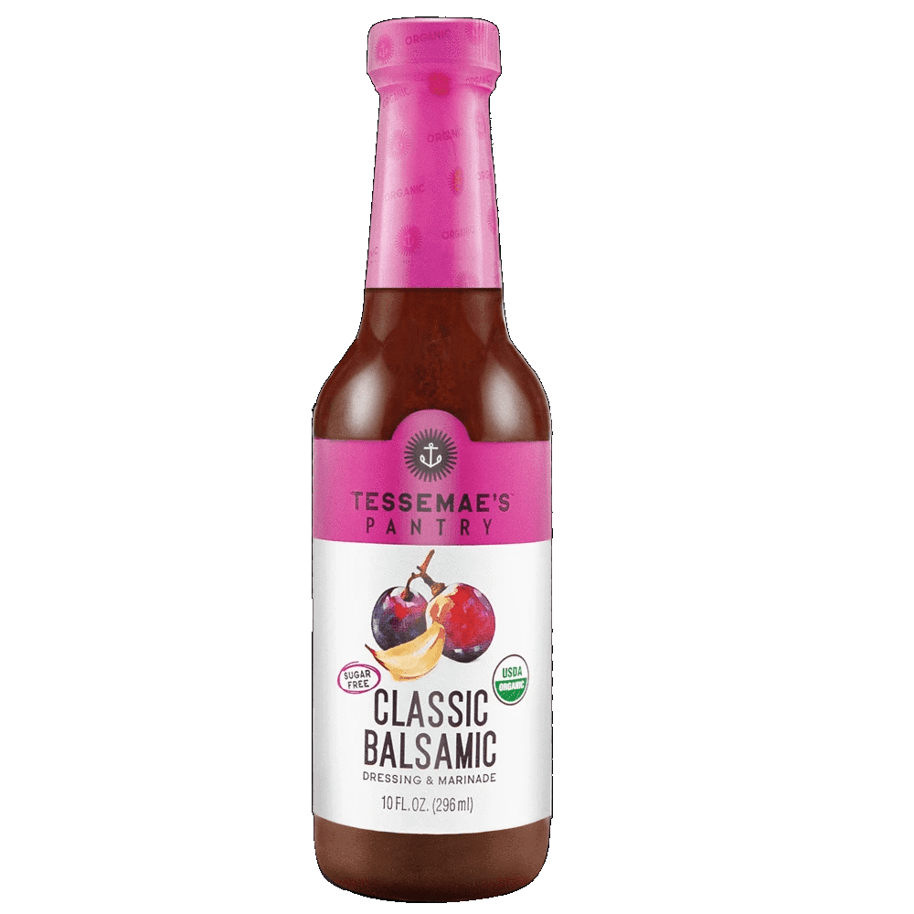 Tessemae's Pantry Organic Sugar Free Classsic Balsamic Dressing & Marinade, 10 oz [Pack of 6