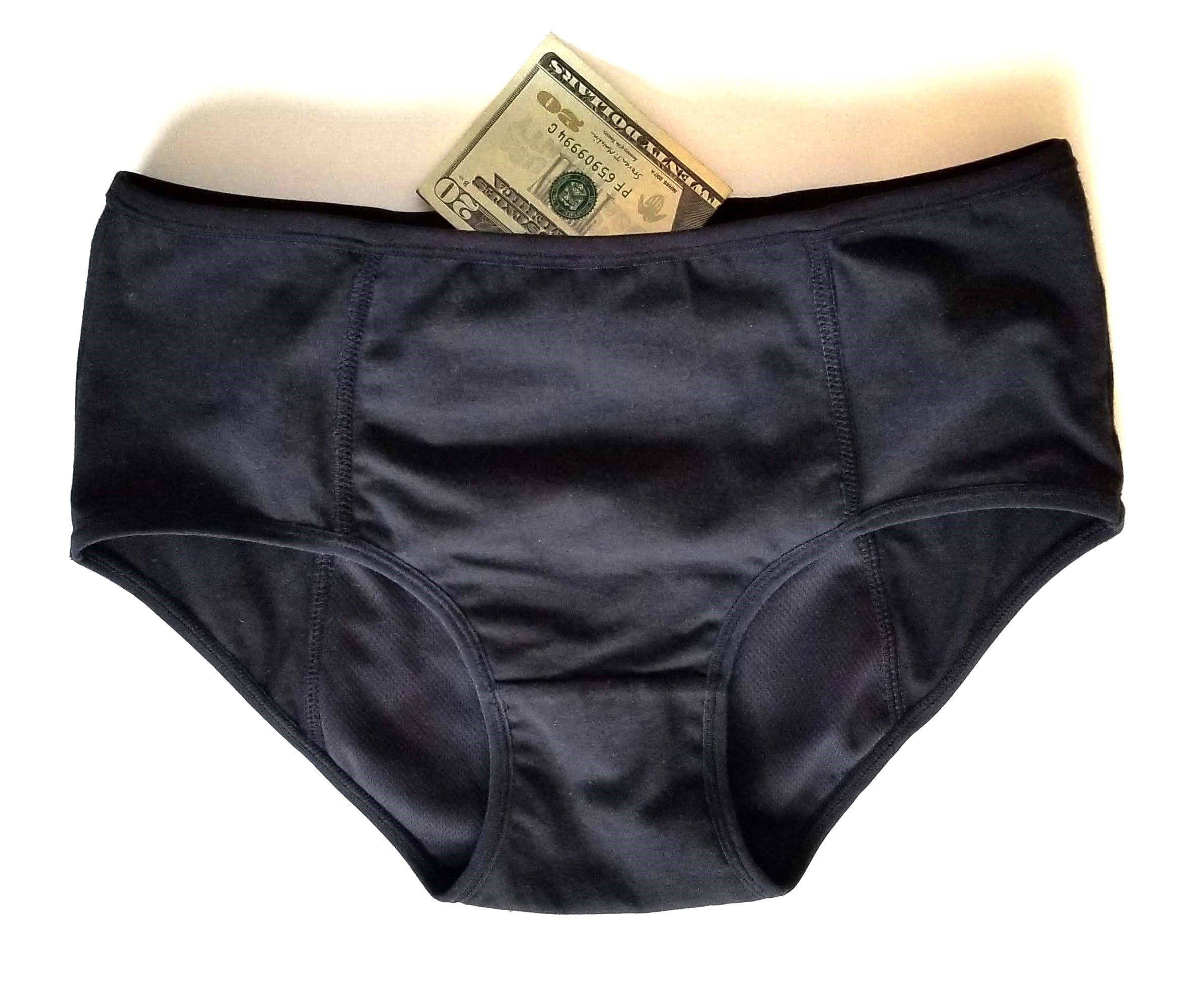 Blossom Wear Women's Leak Proof Panty, Set of 4 Black, by Dr
