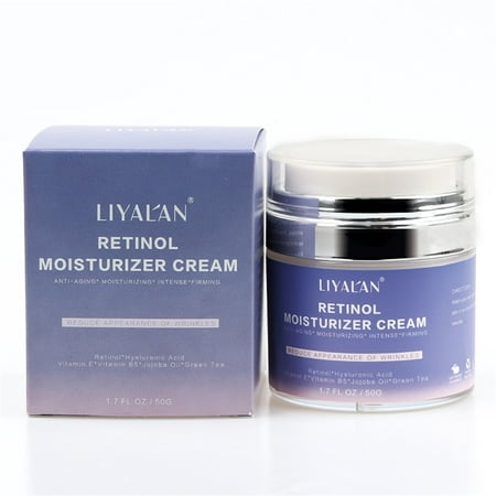 Liyal'an 2.5% Retinol Moisturizer Anti Aging Cream for Face and Eye Area 50ml/1.7OZ