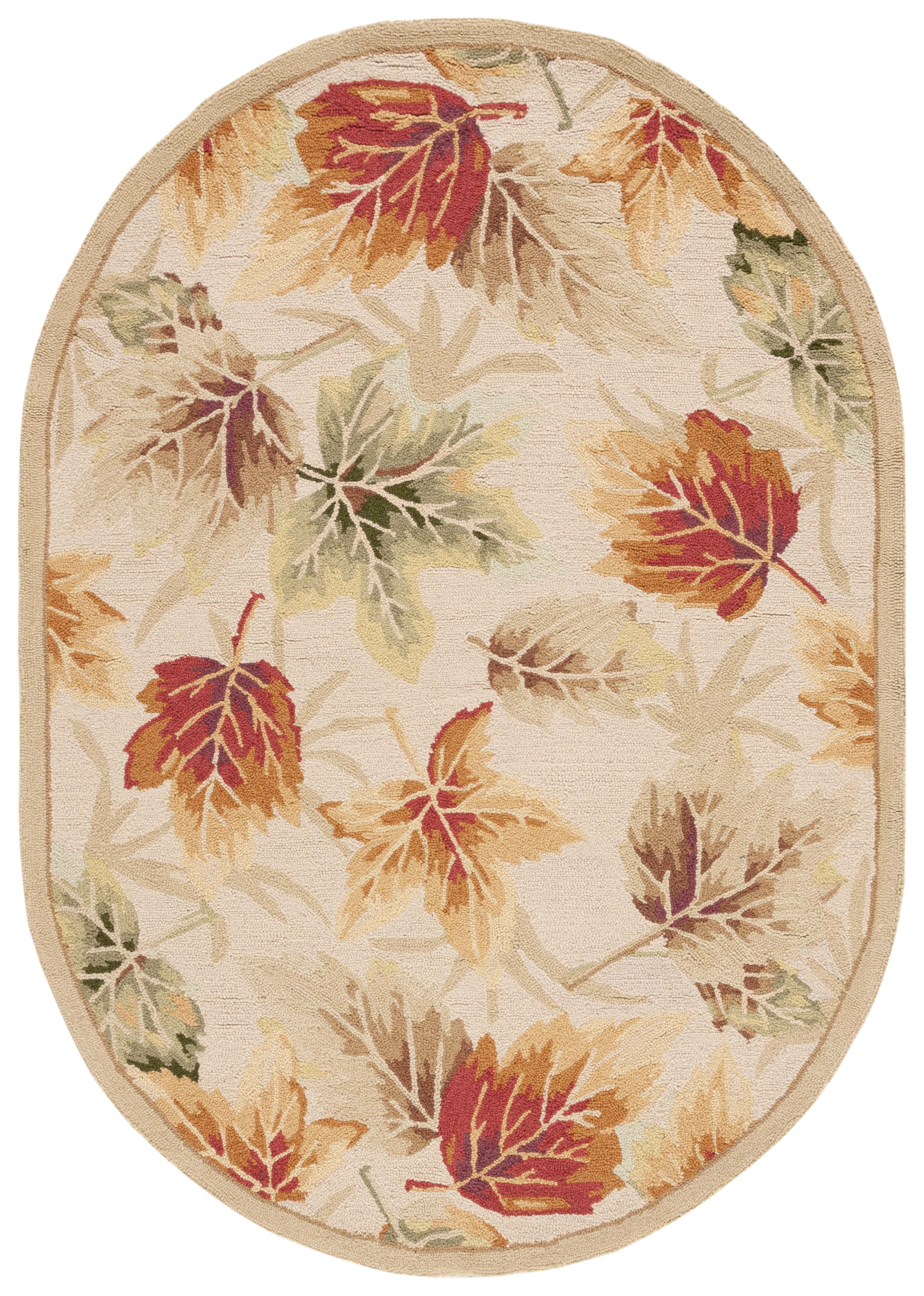 Safavieh Chelsea Enric Floral Area Rug, Ivory, 7'6" x 9'6" Oval