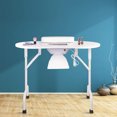 thumbnail image 1 of LEIBOU Table Professionnelle pour Manucure à Ongles avec Ventilateur, Blanc, 1 of 7