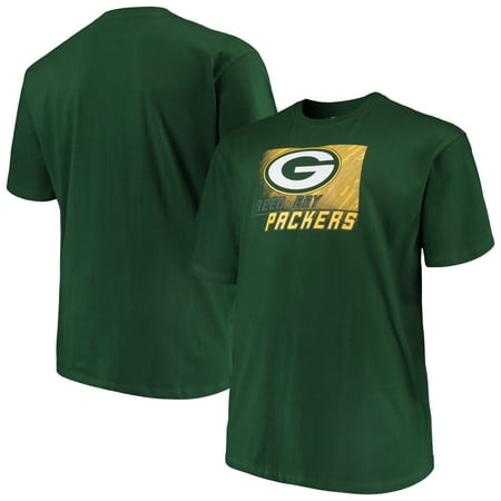 Harbor Bay Big And Tall - Men's Majestic Green Green Bay Packers Big & Tall Reflective T-Shirt