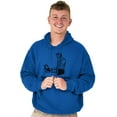 thumbnail image 4 of Full Time Job Fantasy Football Sports Men's Big & Tall Graphic Hoodie Brisco Brands 3X, 4 of 5