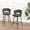 Tan, variant on 2 28" Technical Leather Bar Stools, Tan. 360 Swivel, Construction. Kitchen Island Counter Stool, Soft Upholstery, Foam Filled, With And Footrest Tan Woven Stool Of 2, 28". Stable Support,