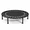 Black-40in, variant on Red-48in Hexagon Rebounder Trampoline for Adult Indoor Outdoor Workout