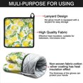thumbnail image 7 of Lemon Kitchen Oven Mitt and Pot Holder Sets 2 Pcs for Baking, Cooking and Grilling, Heat Resistant Up To 392 °F, 7 of 7