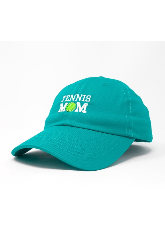 Premium Cap Tennis Mom Hat for Women Hats and Caps in Teal