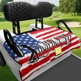 thumbnail image 4 of XYZCANDO American Flag Golf Cart Seat Cover with 4 Front Pockets - Universal Non-Slip Washable Terry Cloth Cover for 2-Seat Golf Carts, 4 of 8