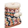 thumbnail image 5 of PacificPlex Womens Knit Shearling Lined Bootie Slippers Muk-Luk Slipper Booties, L/XL, Ivory, 5 of 6
