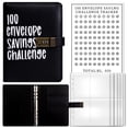 thumbnail image 1 of Libro Desafíos Ahorro Ndcxsfigh 100 Sobres Planificador Presupuesto Negro Con Cerradura, 1 of 9