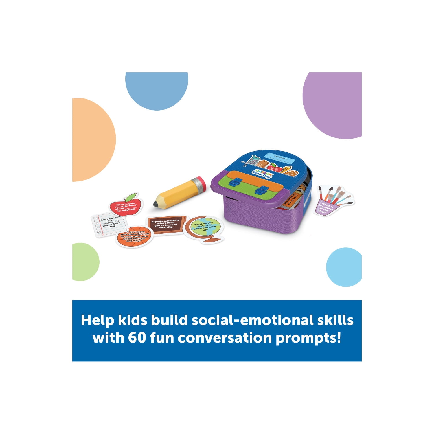 Learning Resources Unpack Your Day Conversation Kit,  Social Emotional Learning Toys, Ages 5+