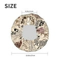 thumbnail image 6 of Kll Abstract Coffee Pattern With Letters Pattern Shower Cap & Bath Cap For Women,Reversible Oversized Waterproof Shower Caps For All Hair Lengths,Elastic Reusable Bathing Hair Cap, 6 of 9