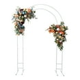 thumbnail image 6 of ToppiJoy 16mm Tube Arch Stand, Metal Wedding Arch, Sturdy Balloon Backdrop Stand for Garden, Yard, Indoor Outdoor Party, Birthday 4.9ft*7.2ft(White), 6 of 15