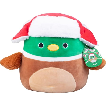 Squishmallows 10-Inch Avery The Mallard - Official Jazwares Plush - Collectible Soft & Squishy Stuffed Animal Toy - Gift for Kids Girls Boys