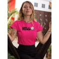 thumbnail image 2 of Hello Daisy Flower T-Shirt Women -Image by Shutterstock, Female x-Large, 2 of 4