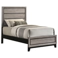thumbnail image 3 of Coaster Watson Transitional Wood Twin Panel Bed in Light Taupe, 3 of 9