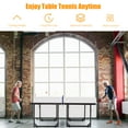 thumbnail image 4 of Costway Multi-Usage Pliable Table de Pique-Nique Table de Ping-Pong Compacte Amovible, 4 of 10