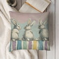 thumbnail image 3 of YINGXI Gray Stripes Throw Pillow Cover, Holiday Cushion Case Decoration for Sofa Couch 18x18in, 3 of 5